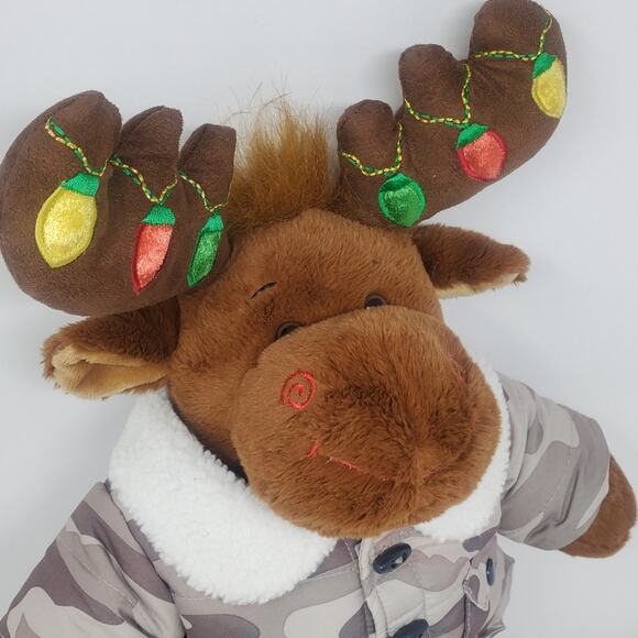 Build A Bear Large Moose themed Christmas stuffed animal with winter theme - Picture 6 of 6